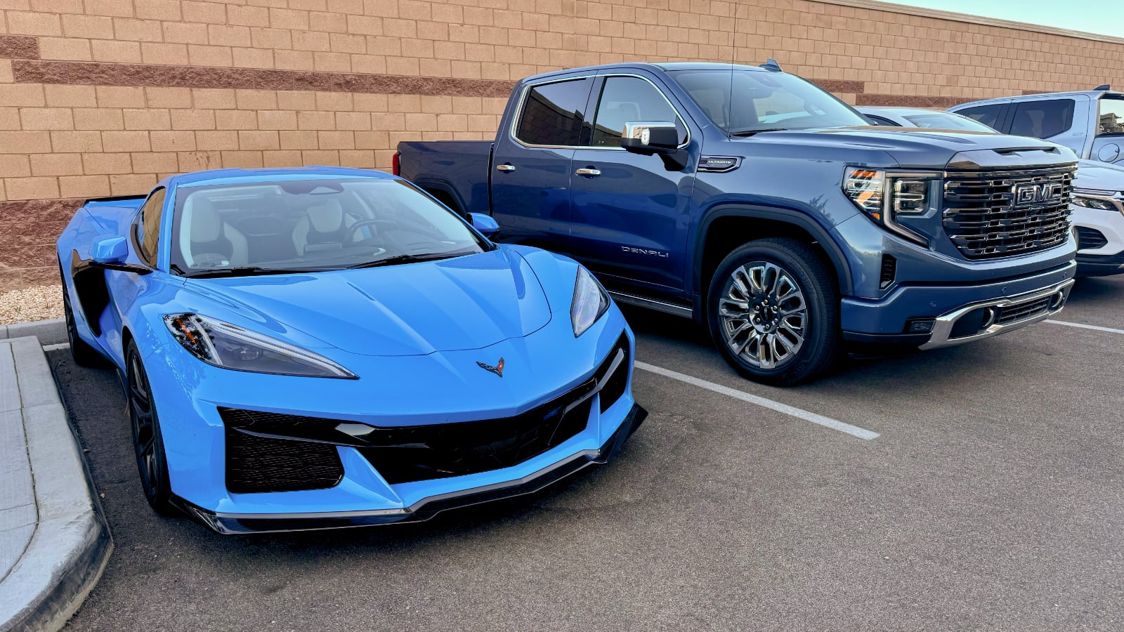 2024 GMC Sierra 1500 Denali Ultimate and 2024 Chevy C8 Z06 Corvette