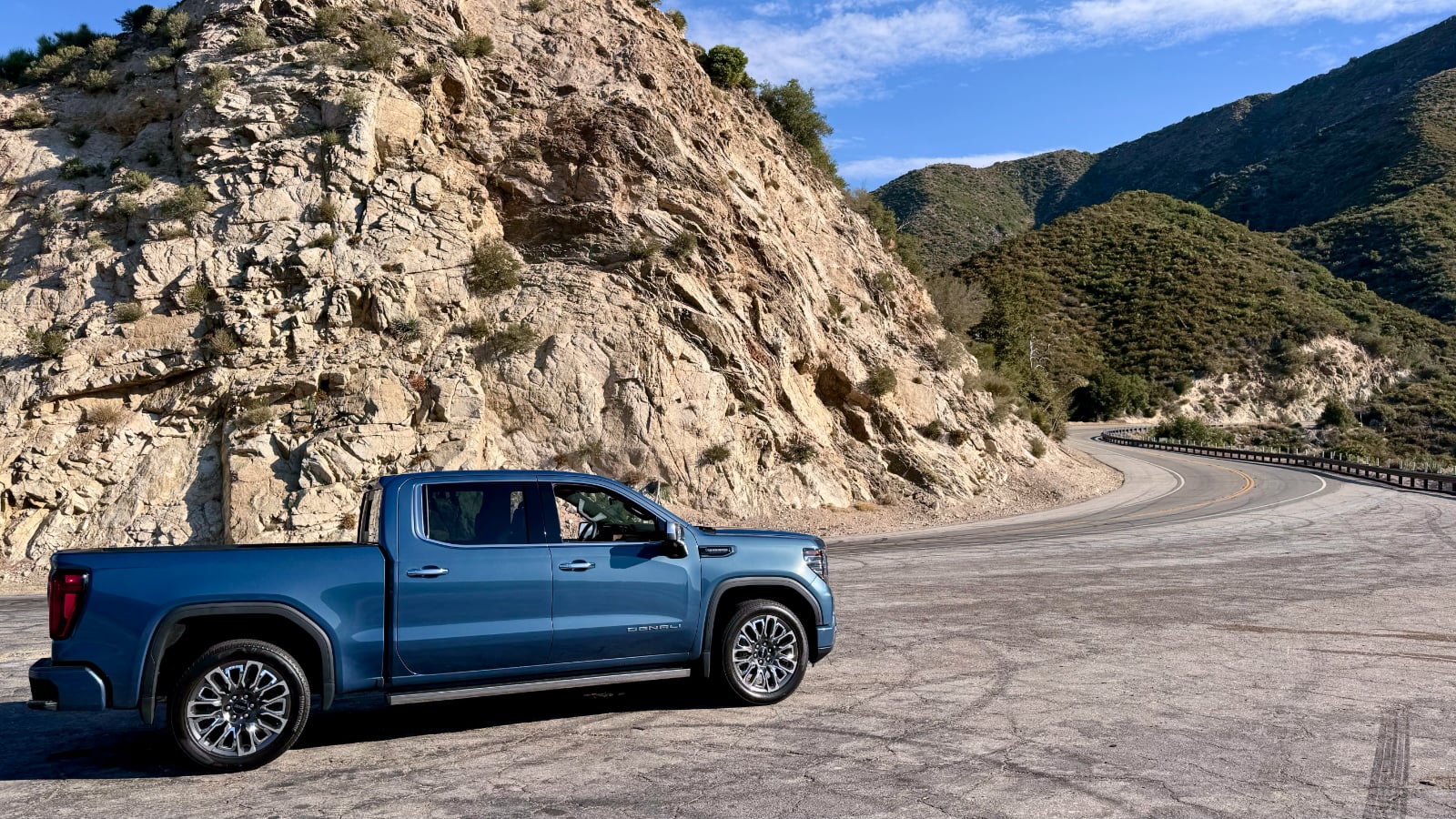 2024 GMC Sierra 1500 Denali Ultimate on canyon road