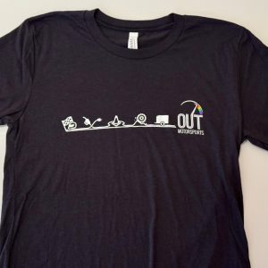 Out Motorsports t-shirt in Dark Gray