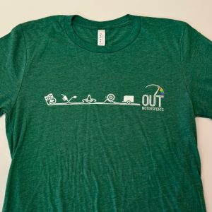 Out Motorsports t-shirt in Grass Green